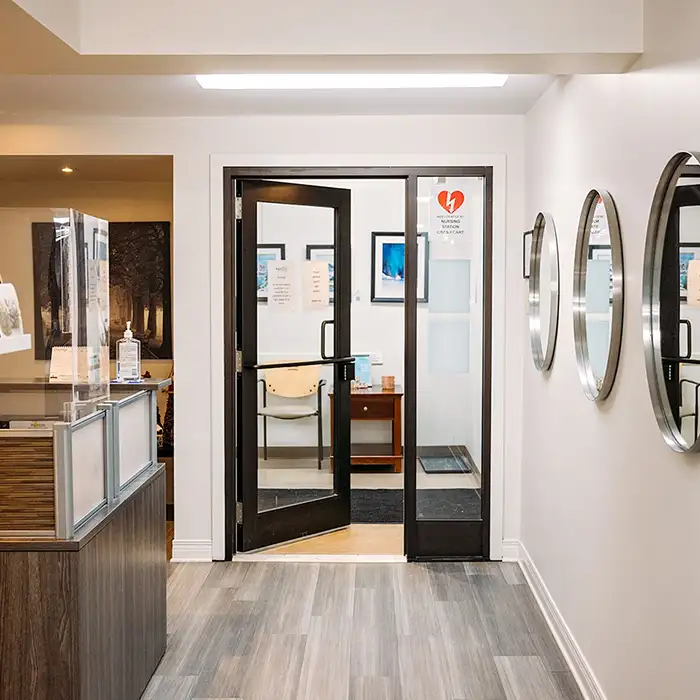 front hallway in West Physio office